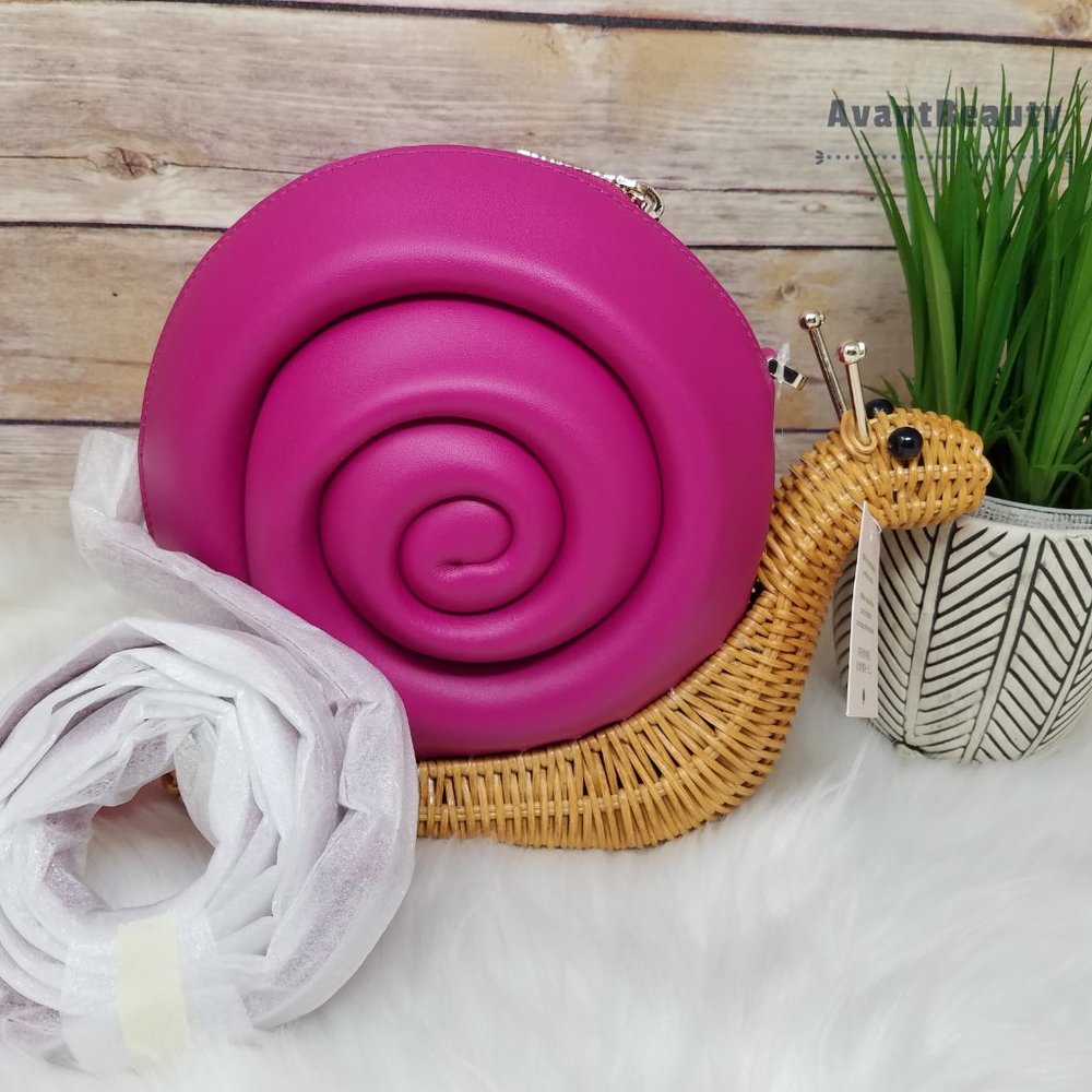 KATE SPADE ENCHANTED FOREST SCARLETT SNAIL WICKER - Picture 12 of 12